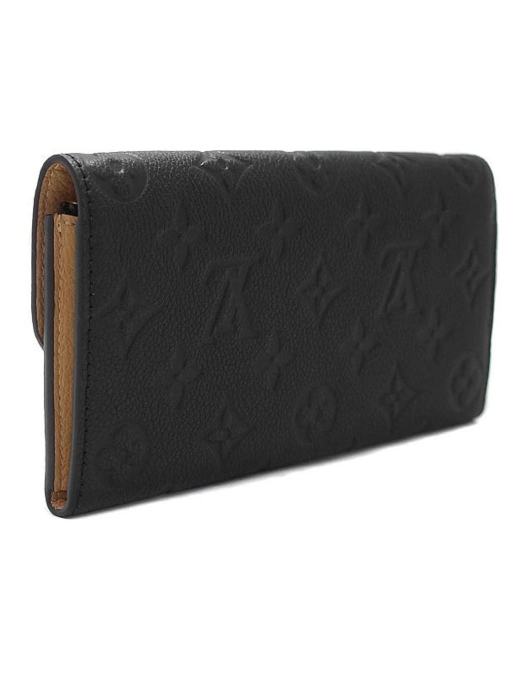 Louis Vuitton Wallet Bi Emilie Monogram Portefeuille Empreinte fold Long Brown